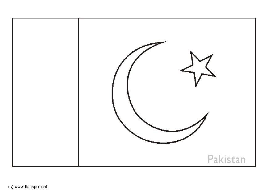 Kleurplaat pakistan