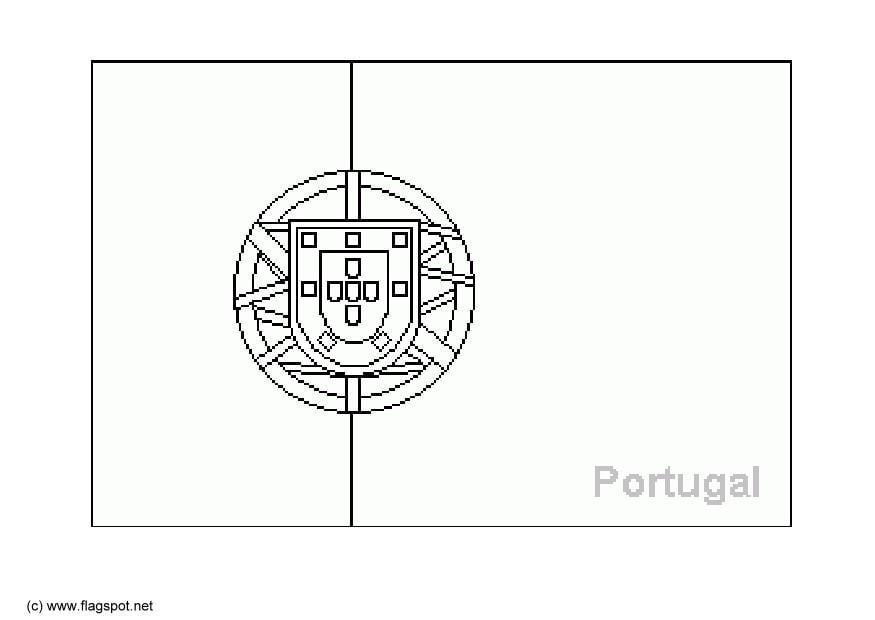 Kleurplaat portugal