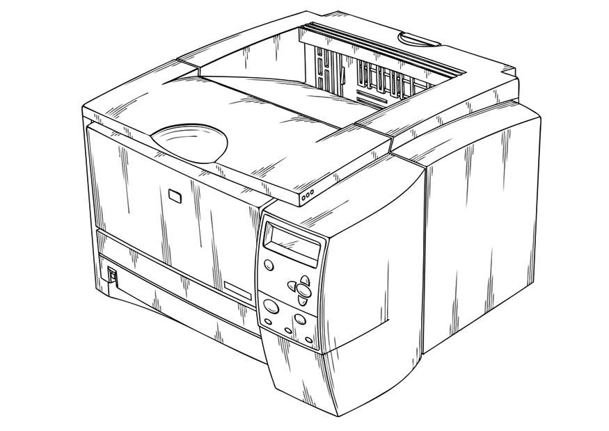 Kleurplaat printer