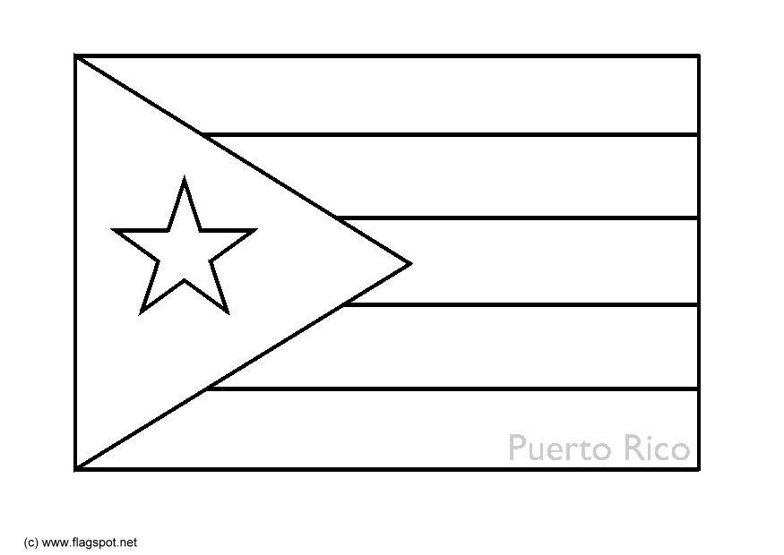 Kleurplaat puerto rico
