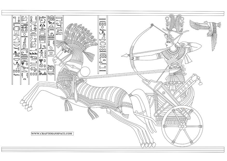 Kleurplaat rames ii - slag om kadesh