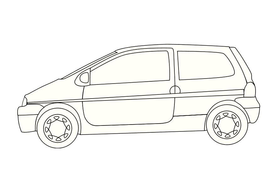 Kleurplaat renault twingo