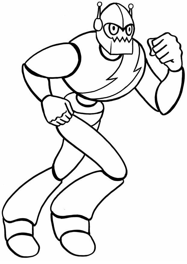 Kleurplaat robot