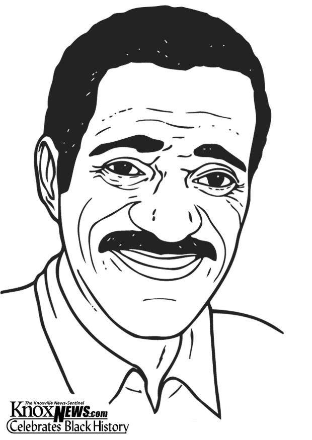 Kleurplaat sammy davis jr