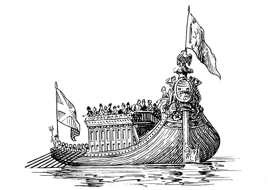 Kleurplaat schip