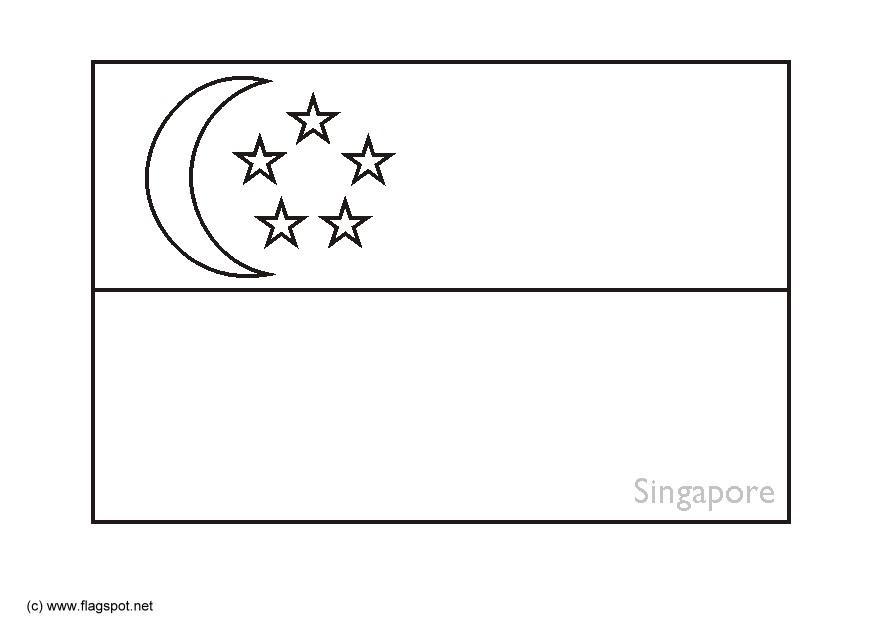 Kleurplaat singapore