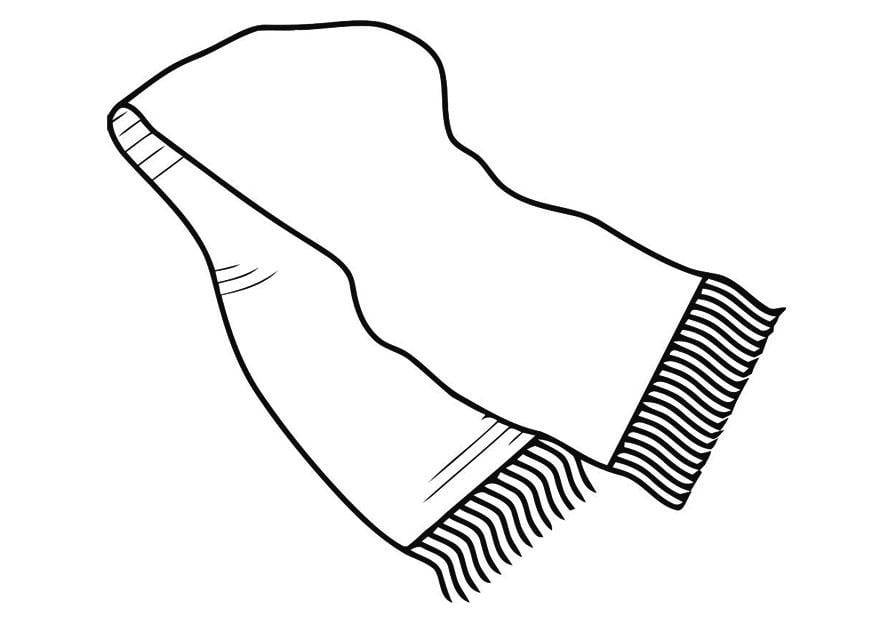 Kleurplaat sjaal