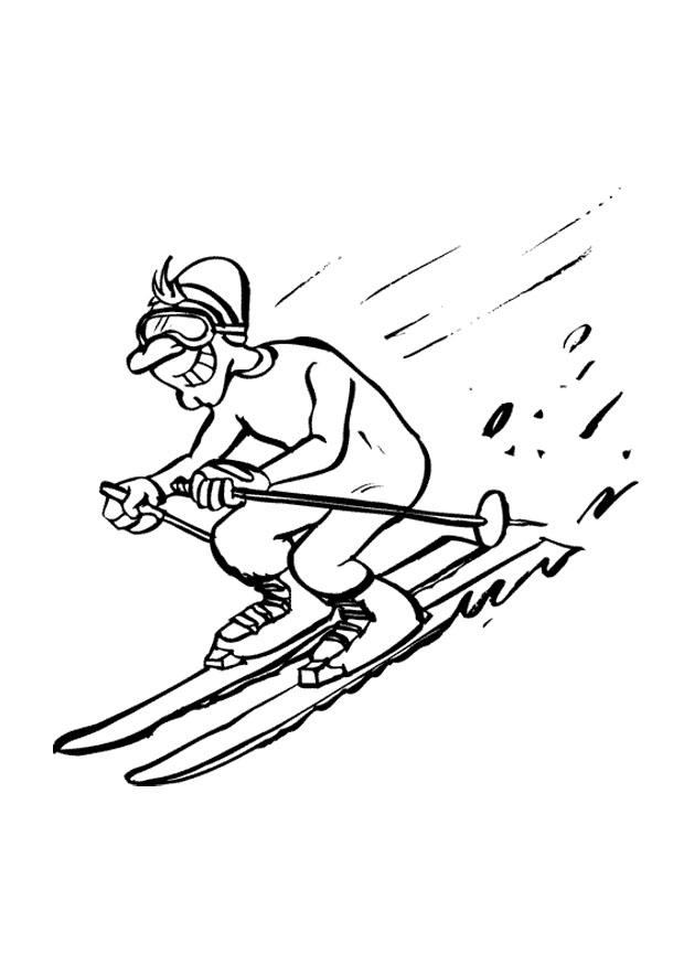 Kleurplaat skieA«n
