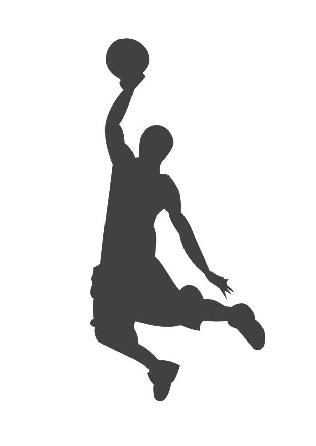 Kleurplaat slamdunk
