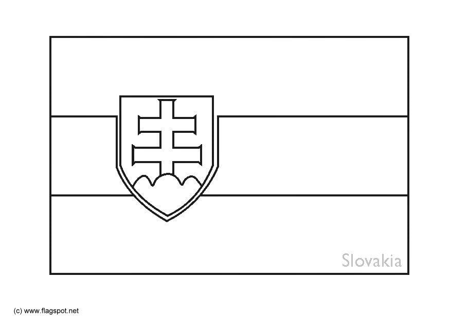 Kleurplaat slowakije