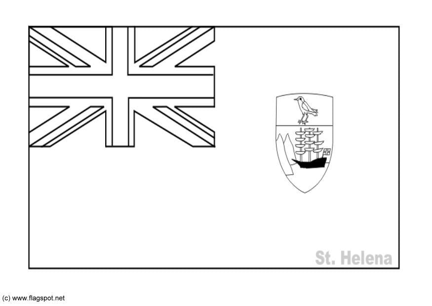 Kleurplaat st helena