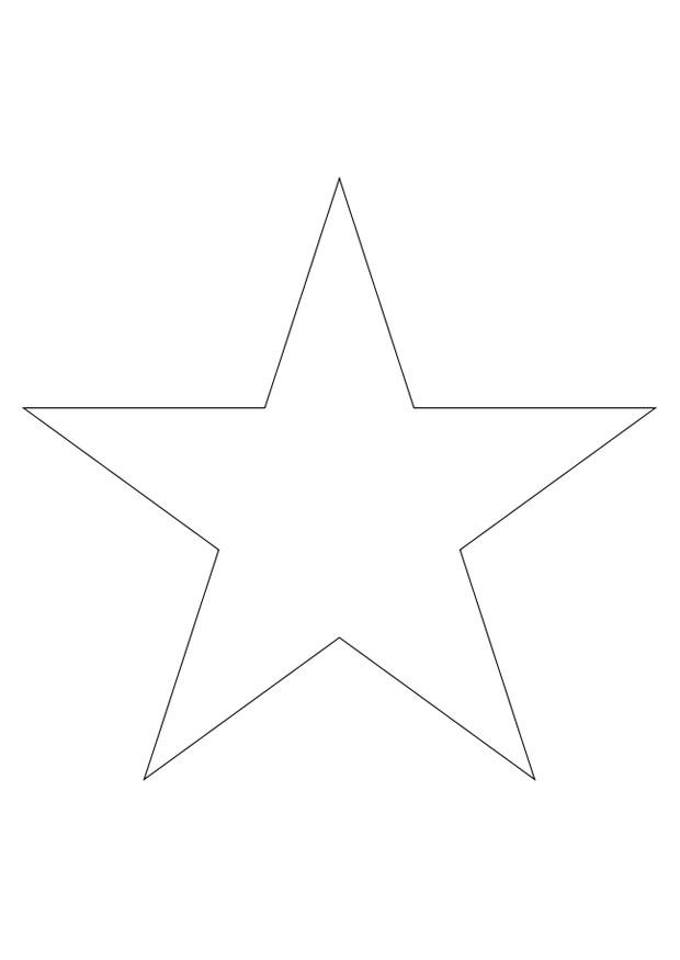 Kleurplaat ster