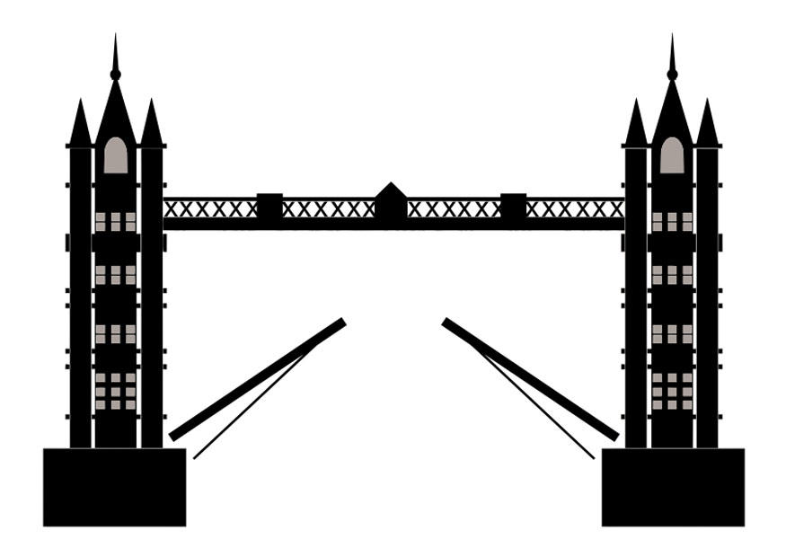 Kleurplaat tower bridge