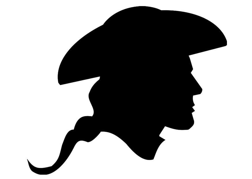 Kleurplaat usa- soldaat van de revolutie