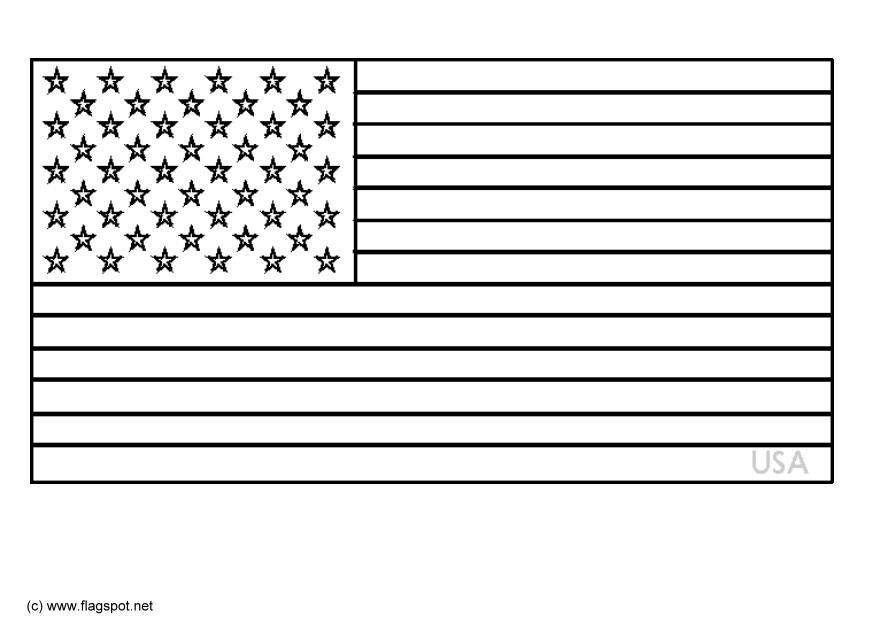 Kleurplaat usa