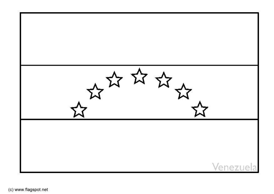 Kleurplaat venezuela