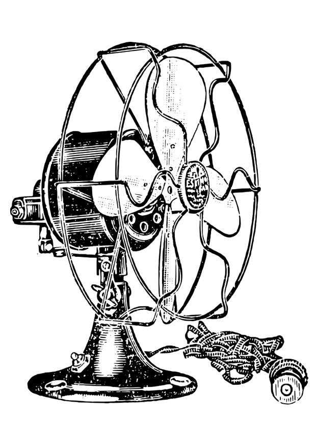 Kleurplaat ventilator