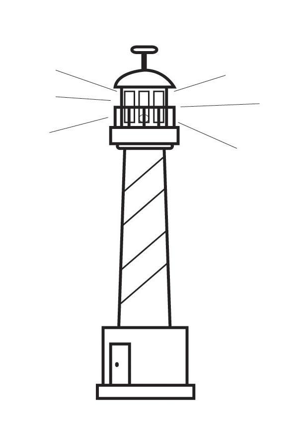 Kleurplaat vuurtoren