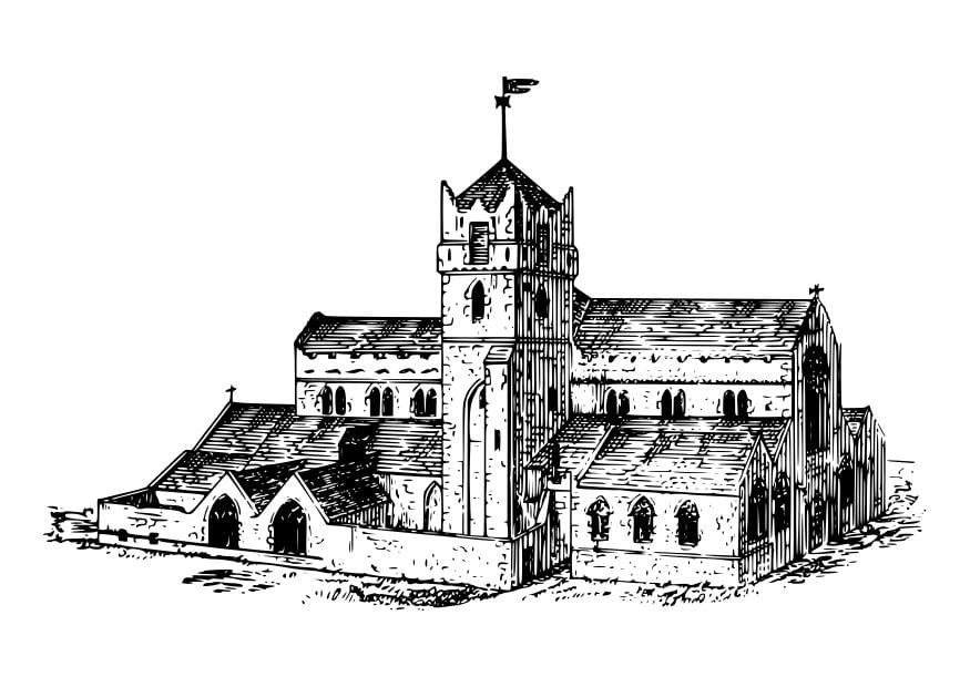 Kleurplaat waterford cathedral