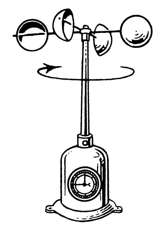Kleurplaat windmeter