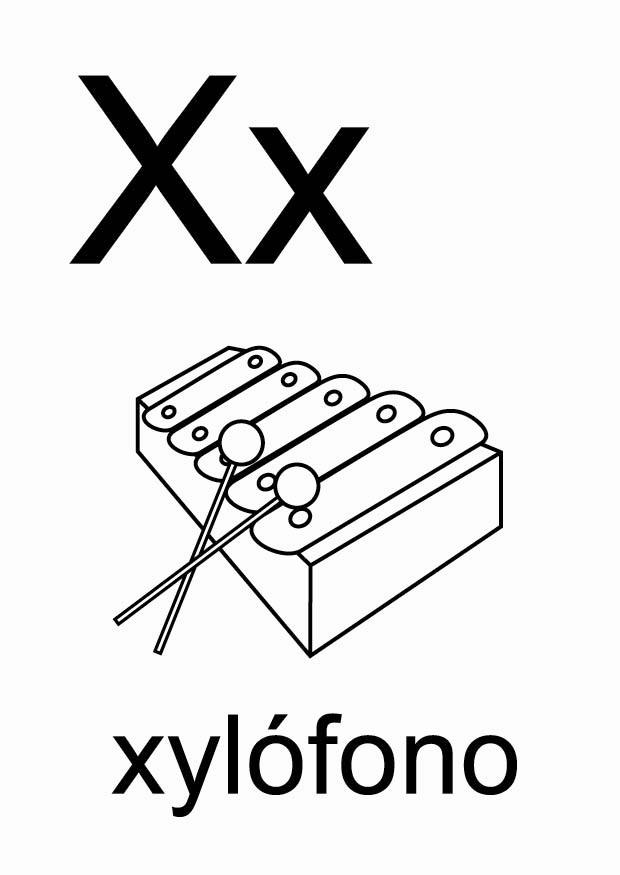 Kleurplaat x