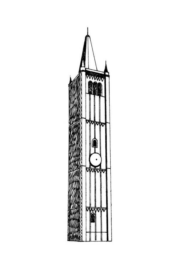klokkentoren Kleurplaat klokkentoren