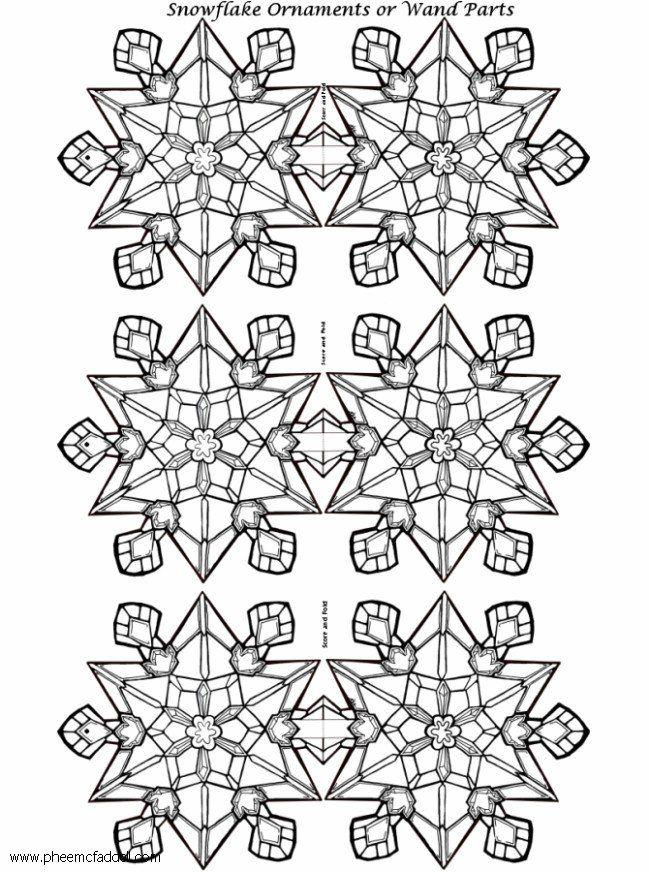 Knutselen sneeuwvlok ornament