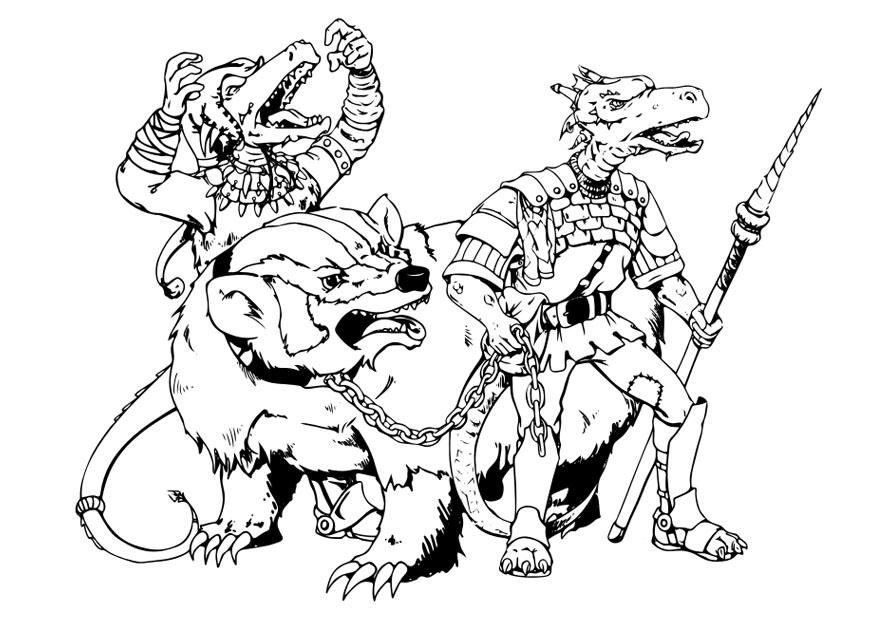kobold Kleurplaat kobold