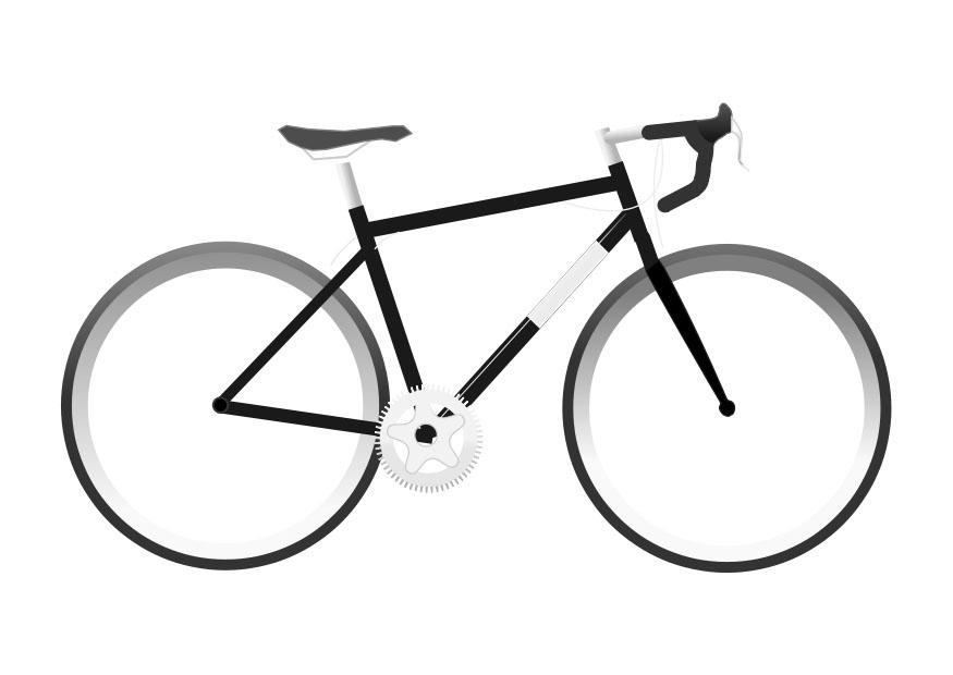 koersfiets Kleurplaat koersfiets