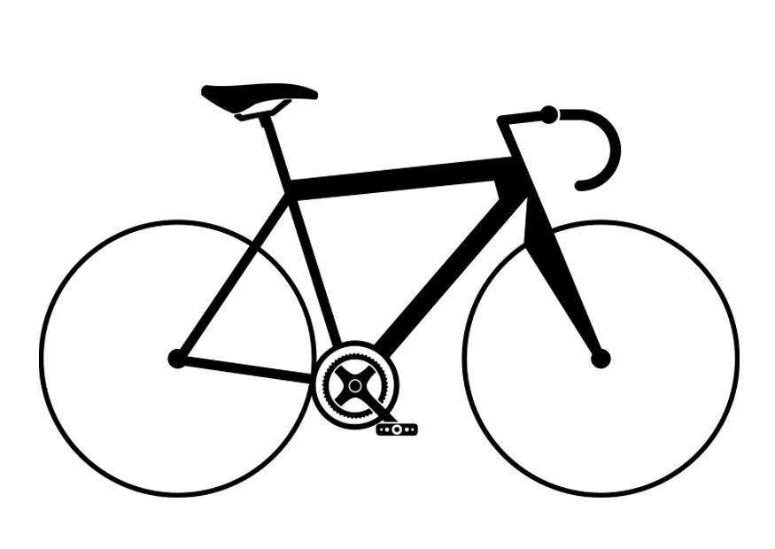 koersfiets Kleurplaat koersfiets