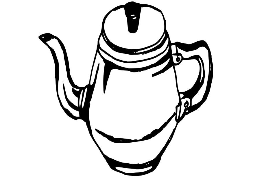 koffiekan Kleurplaat koffiekan