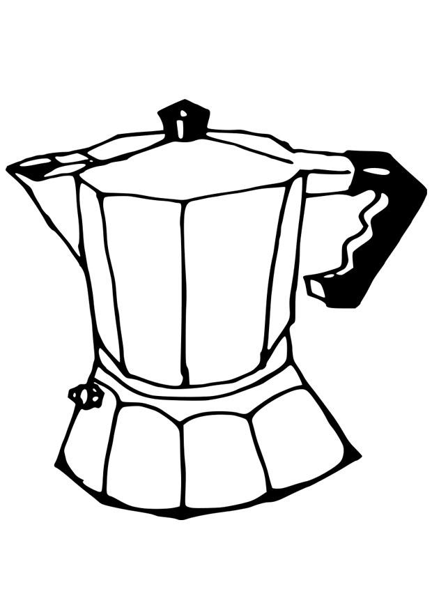 koffiezetkan Kleurplaat koffiezetkan