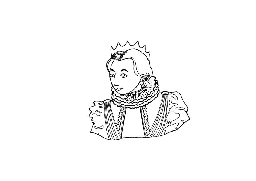 koningin Kleurplaat koningin