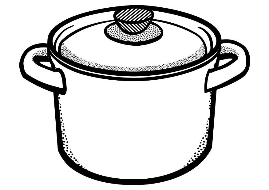 kookpot Kleurplaat kookpot