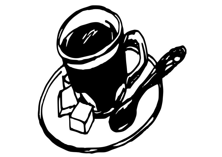 kop koffie Kleurplaat kop koffie