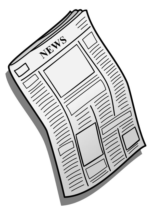 krant Kleurplaat krant