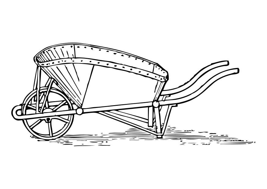 kruiwagen Kleurplaat kruiwagen