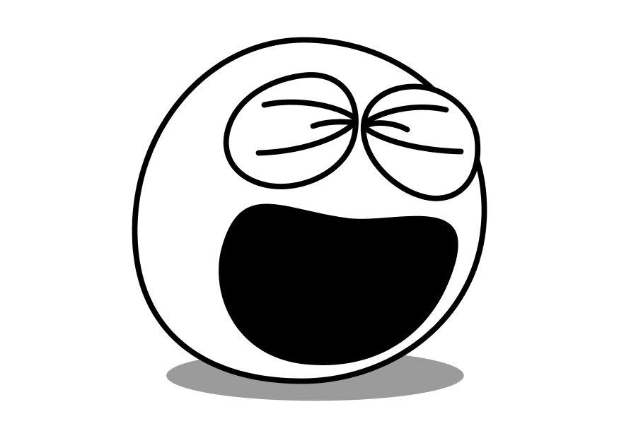 lachen Kleurplaat lachen