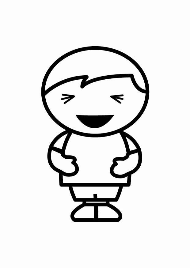 lachen Kleurplaat lachen