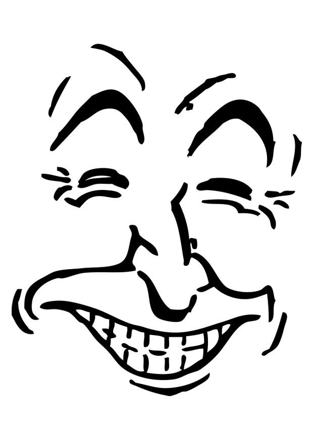 lachen Kleurplaat lachen