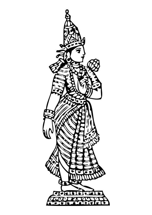 lakshmi Kleurplaat lakshmi