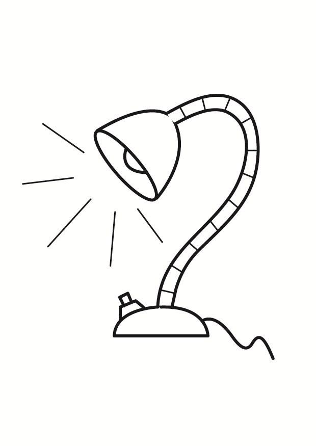 lamp Kleurplaat lamp