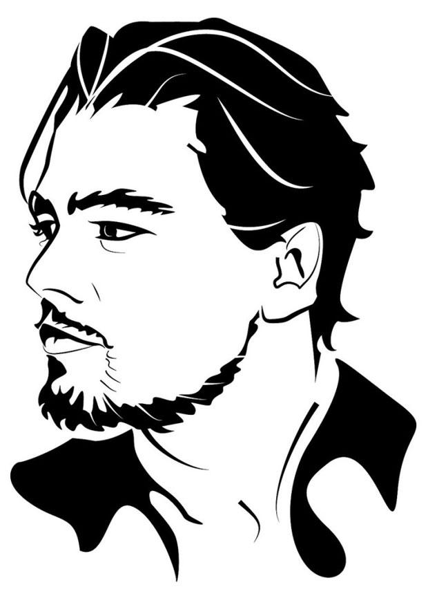 Kleurplaat leonardo di caprio