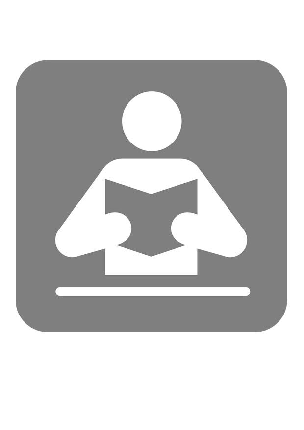 lezen Kleurplaat lezen