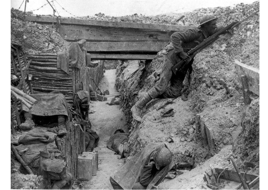 loopgraaf - battle of the somme Foto loopgraaf - battle of the somme