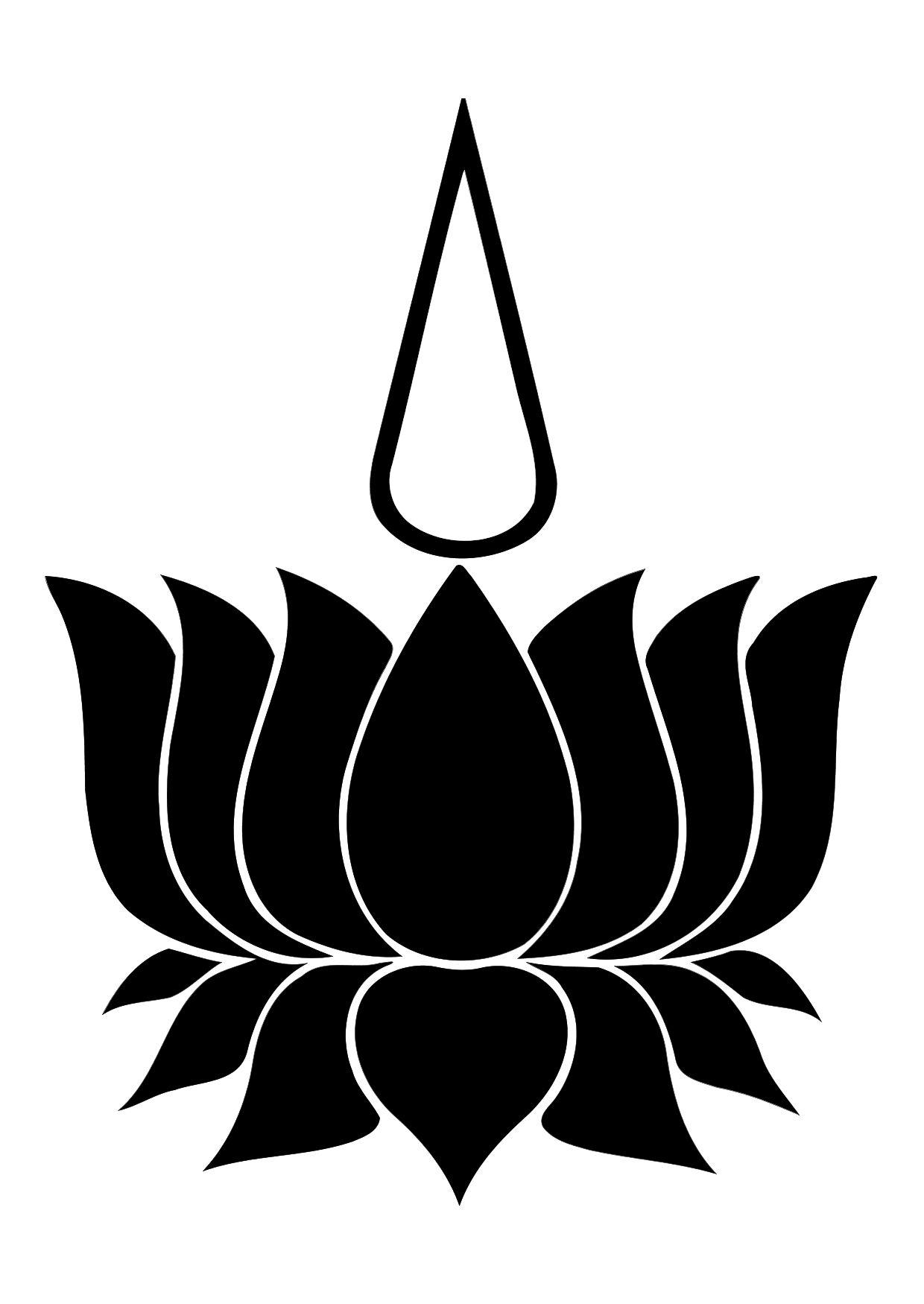 lotus en ziel Kleurplaat lotus en ziel