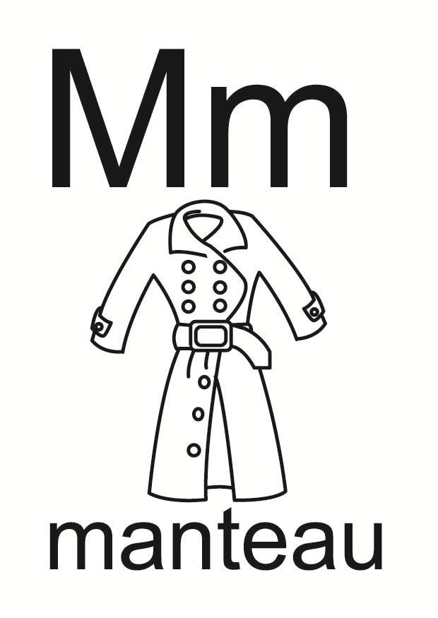 m Kleurplaat m