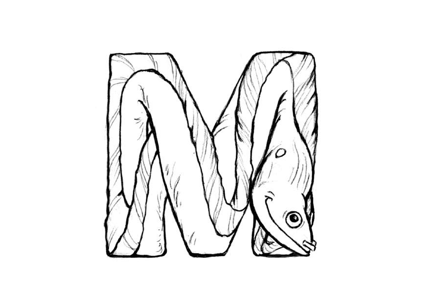 m-moray Kleurplaat m-moray