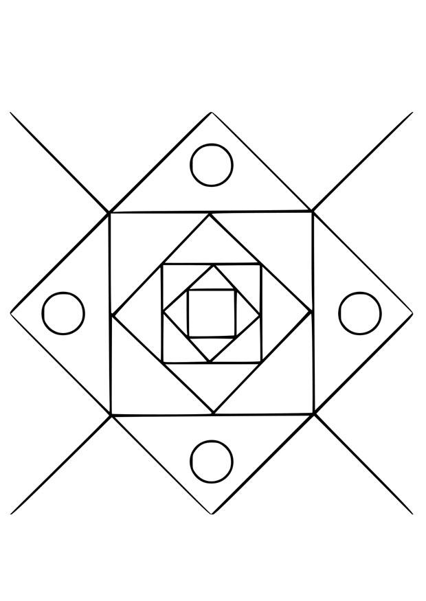 mandala 12 Kleurplaat mandala 12