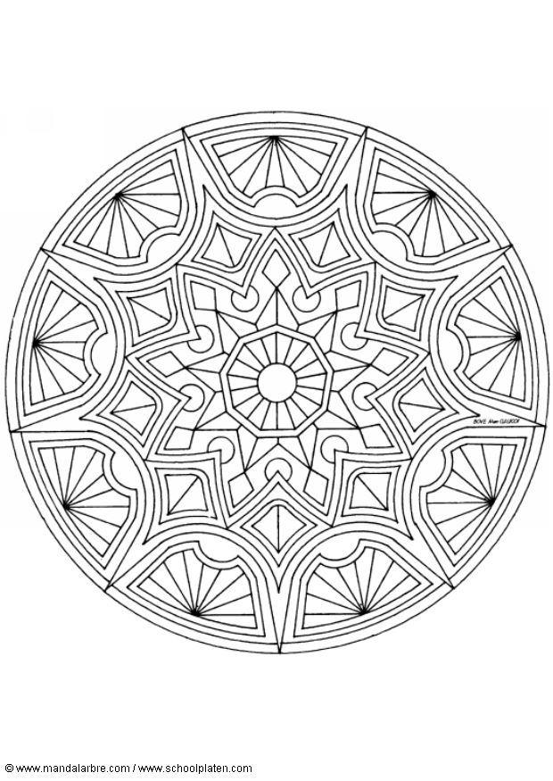 mandala-1502e Kleurplaat mandala-1502e